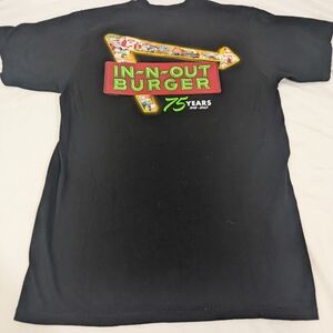 In-N-Out Burger 75 Year Anniversary Black T-Shirt Size Medium Unisex